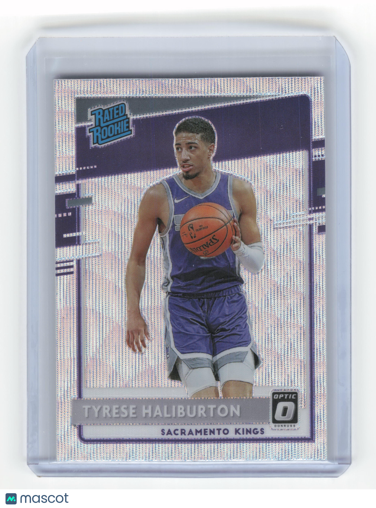 2020-21 Panini Donruss Optic Basketball Tyrese Haliburton Silver Wave #162 NM