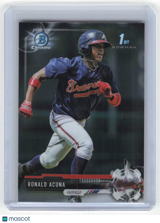 Topps 2017 Bowman Chrome Prospects Baseball Ronald Acuna #BCP127 Near Mint