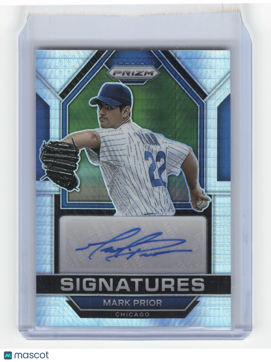 2023 Panini Prizm Signatures Baseball Mark Prior Hyper Prizm #SIG-MP Near Mint