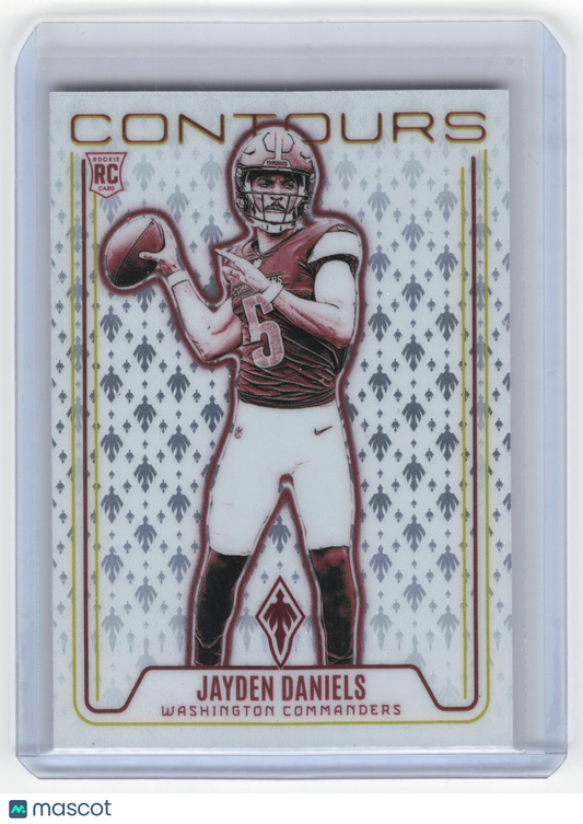 2025 Panini Phoenix Contours Football Jayden Daniels RC #CON-JDS Near Mint