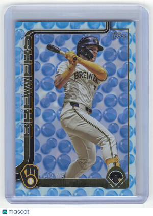 2025 Topps Series 2 Baseball Jake Bauers 42/50 Holiday Beach Ball #618 Near Mint
