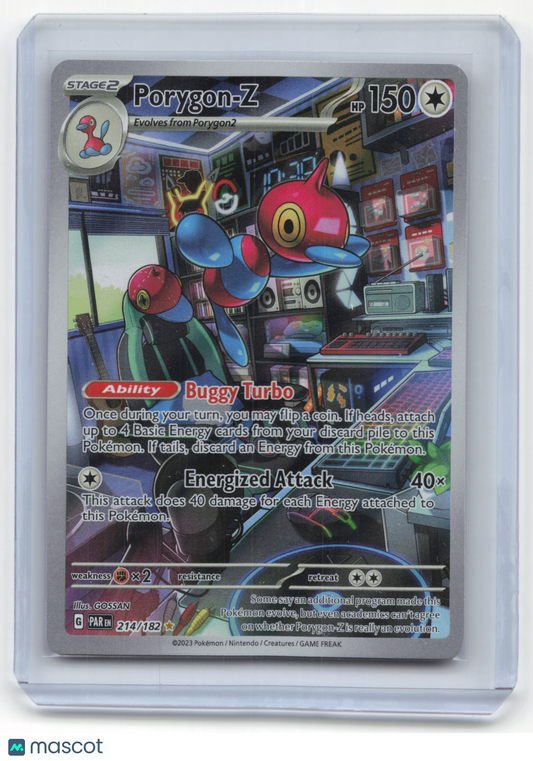 2023 Pokemon Porygon-Z Paradox Rift Illustration Rare Holo #214/182 Near Mint