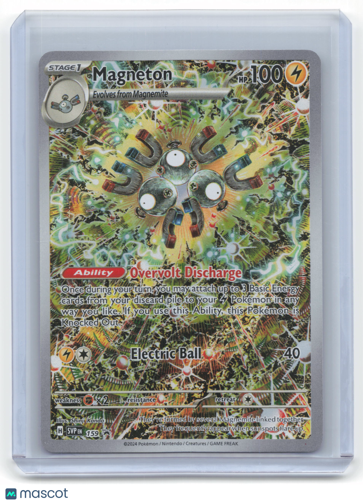 2024 Pokemon Magneton SVP Black Star Promo Holo #159 Near Mint - Papa Joey's Collectibles