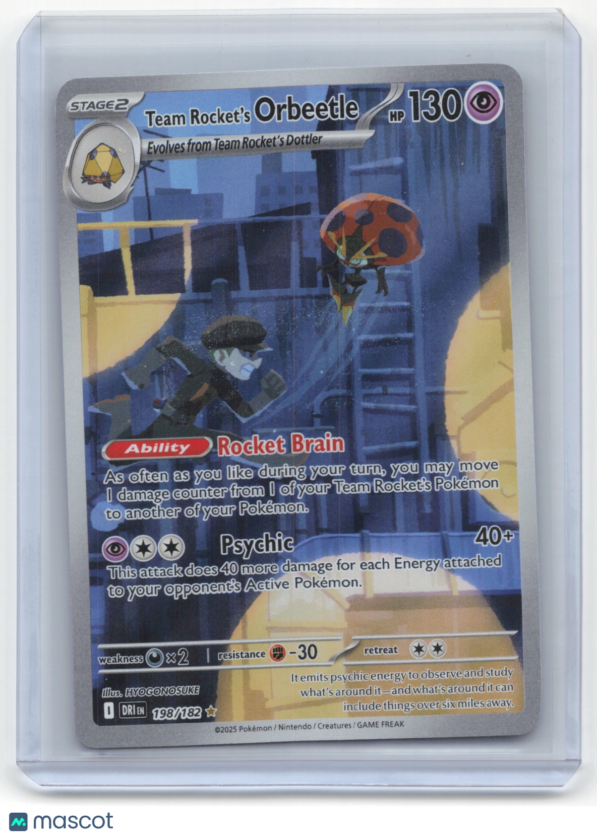 2025 Pokemon Team Rocket's Orbeetle Destined Rivals Illustration Rare #198/182 - Papa Joey's Collectibles