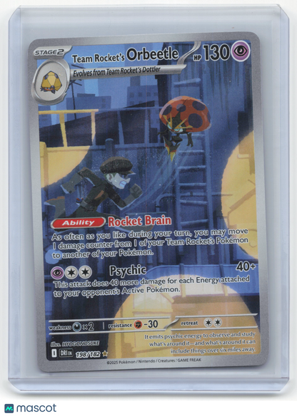 2025 Pokemon Team Rocket's Orbeetle Destined Rivals Illustration Rare #198/182