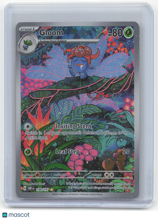 2023 Pokemon Gloom Obsidian Flames Illustration Rare #198/197 Moderately Played - Papa Joey's Collectibles