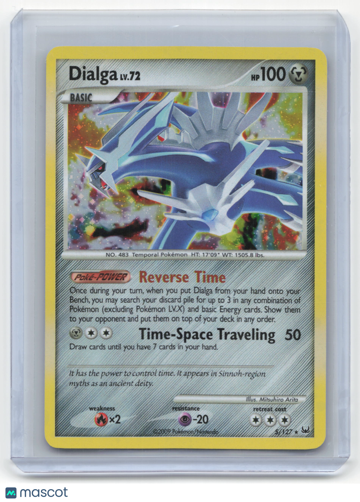 2009 Pokemon Dialga Platinum Rare Holo #5/127 Near Mint - Papa Joey's Collectibles