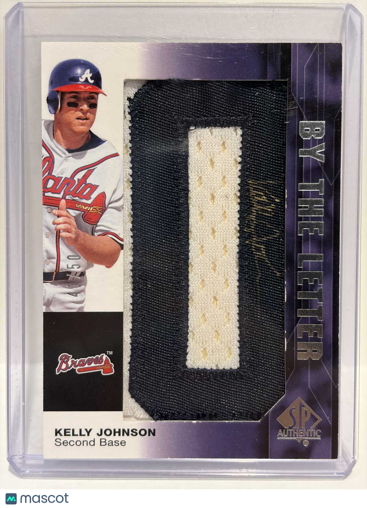 2008 Upper Deck SP Authentic Baseball Kelly Johnson Auto Patch 40/50 #BL-KJ NM - Papa Joey's Collectibles