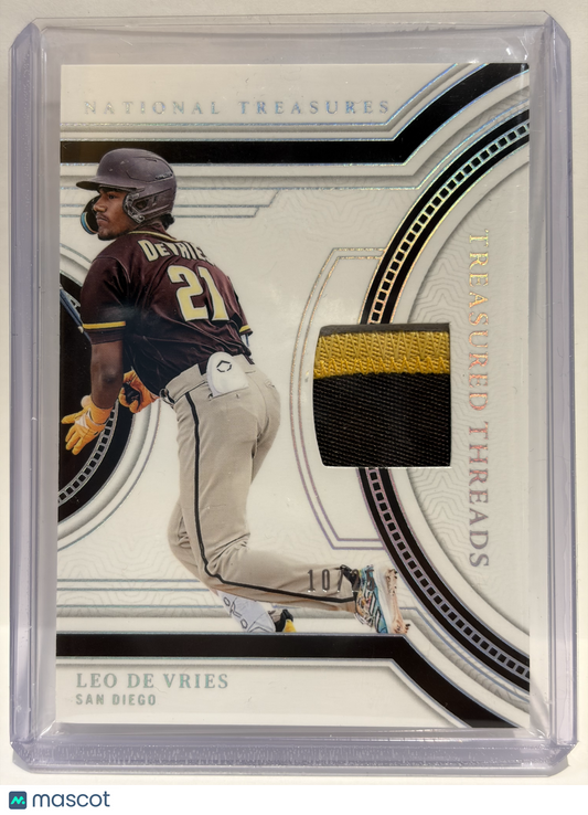 2024 Panini National Treasures Leo De Vries 10/25 Patch #TT-LDV Near Mint - Papa Joey's Collectibles