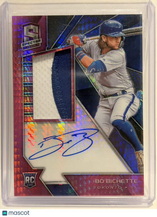 2020 Panini Spectra Bo Bichette 48/49 Patch RC Neon Pink Prizm #114 Near Mint - Papa Joey's Collectibles