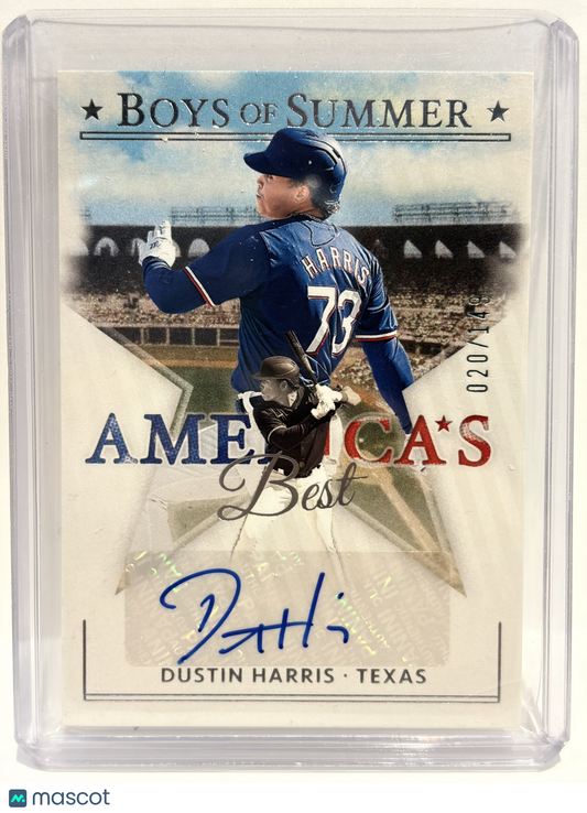 2024 Panini Boys of Summer America's Best Dustin Harris Auto 020/149 #AME-DH NM - Papa Joey's Collectibles