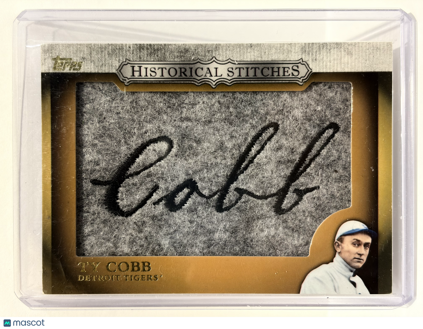 2012 Topps Historical Stitches Baseball Ty Cobb Patch #HS-TC Near Mint - Papa Joey's Collectibles