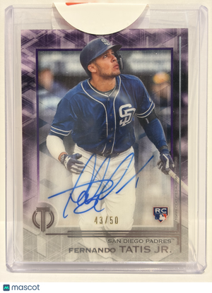 2019 Topps Tribute Fernando Tatis Jr. Auto 43/50 RC Purple #TA-FTJ Near Mint
