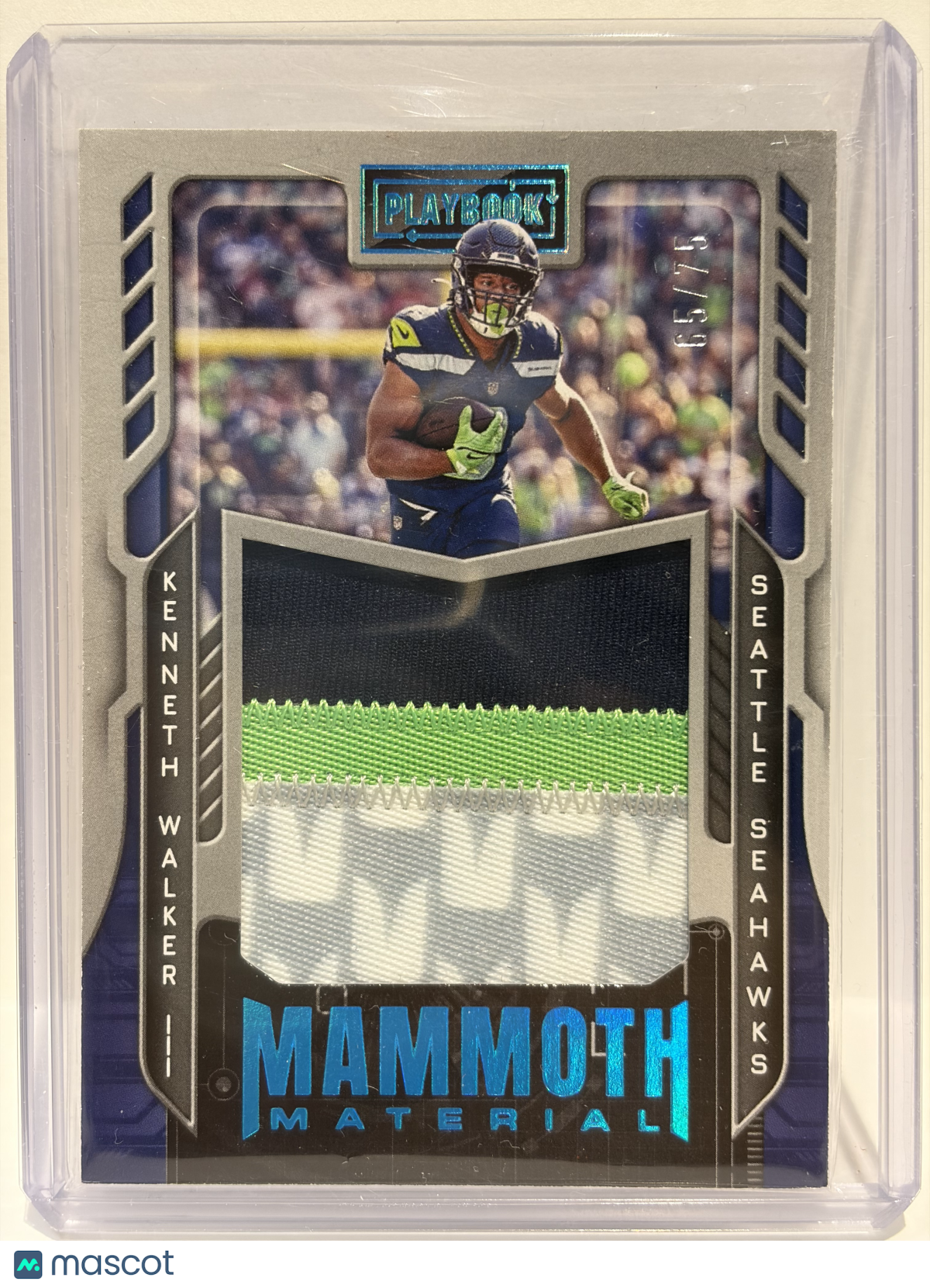 2023 Panini Playbook MM Walker II 65/75 Patch #MM-18 Near Mint - Papa Joey's Collectibles
