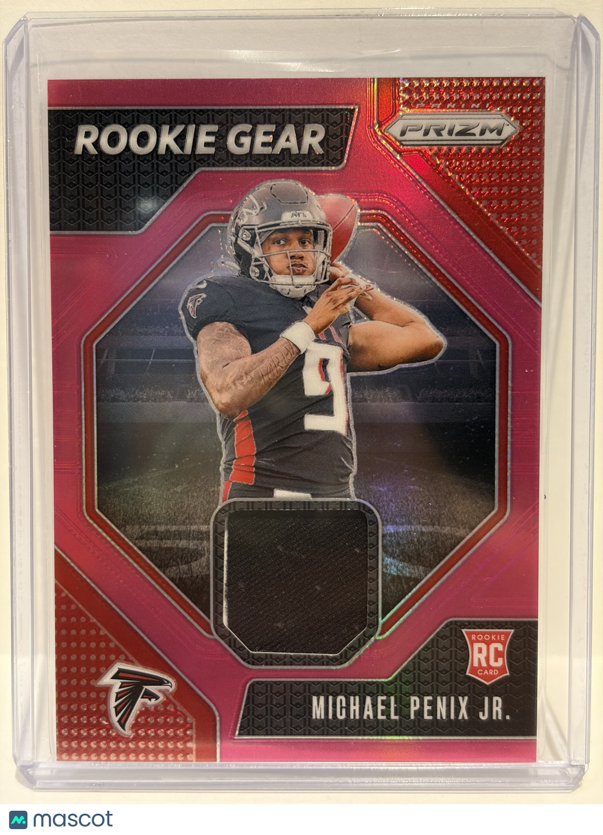2024 Panini Prizm Rookie Gear Michael Penix Jr. Patch RC Pink #RG-MPJ Near Mint - Papa Joey's Collectibles
