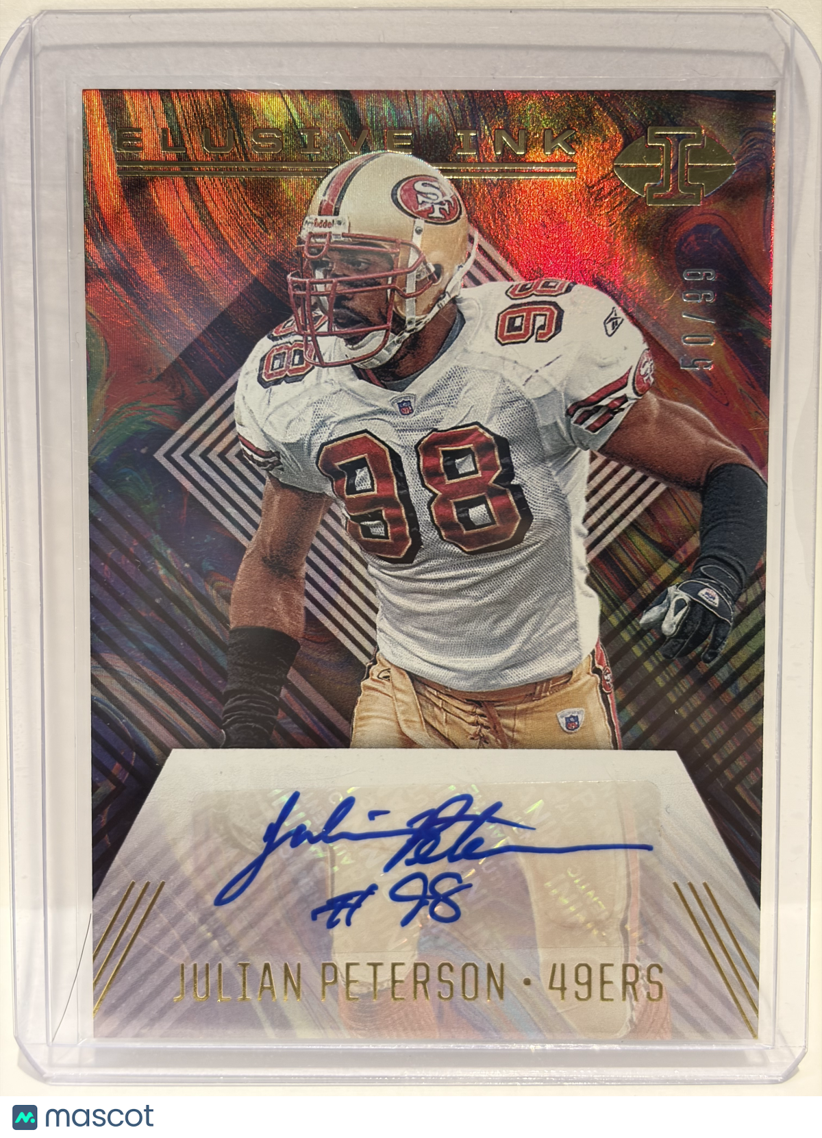 2020 Panini Illusions Elusive Ink Julian Peterson Autograph 50/99 #E11 Near Mint - Papa Joey's Collectibles