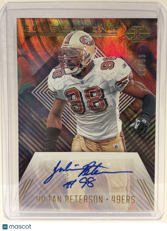 2020 Panini Illusions Elusive Ink Julian Peterson Autograph 50/99 #E11 Near Mint - Papa Joey's Collectibles