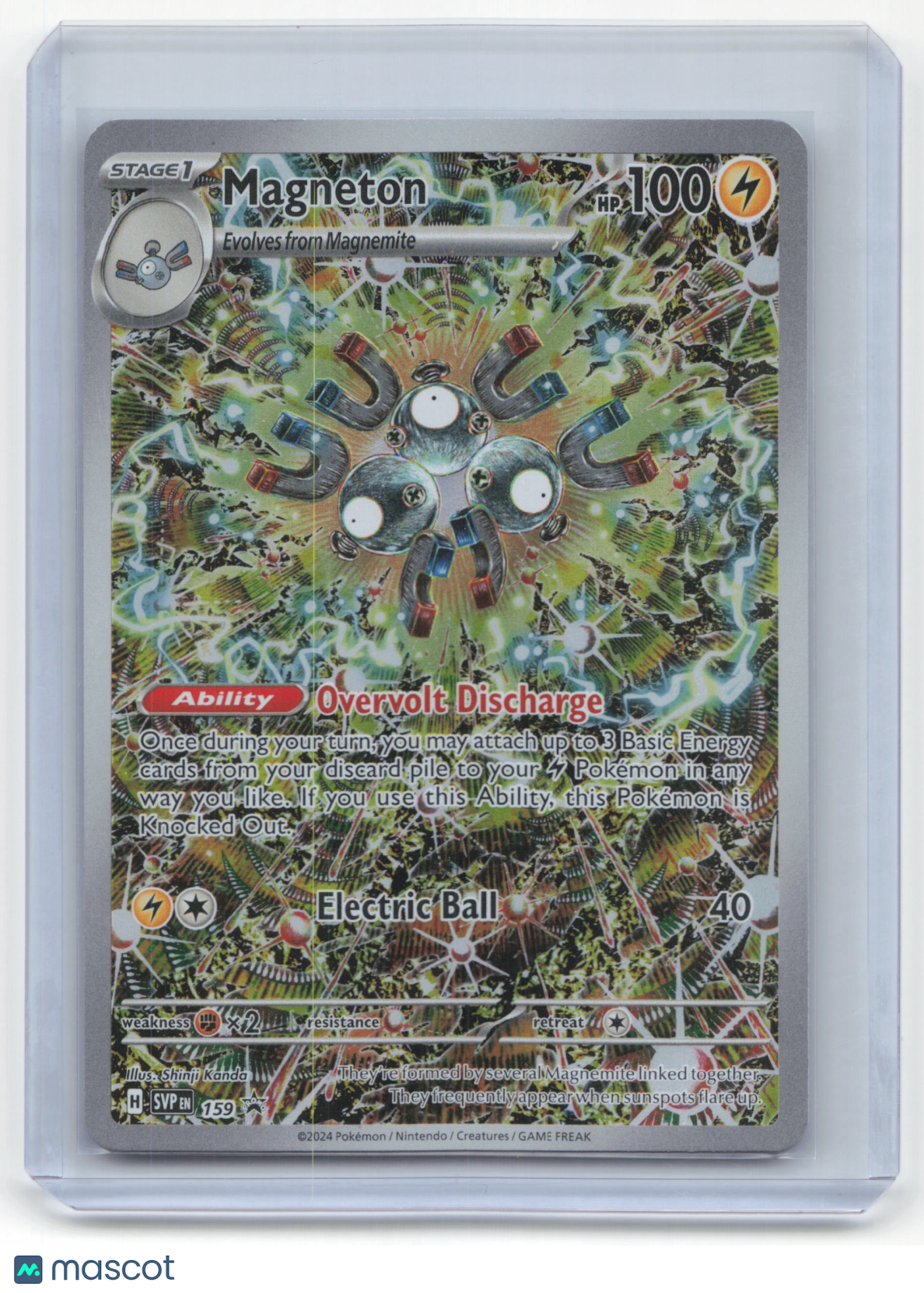 2024 Pokemon Magneton SVP Black Star Promo Holo #159 Near Mint - Papa Joey's Collectibles