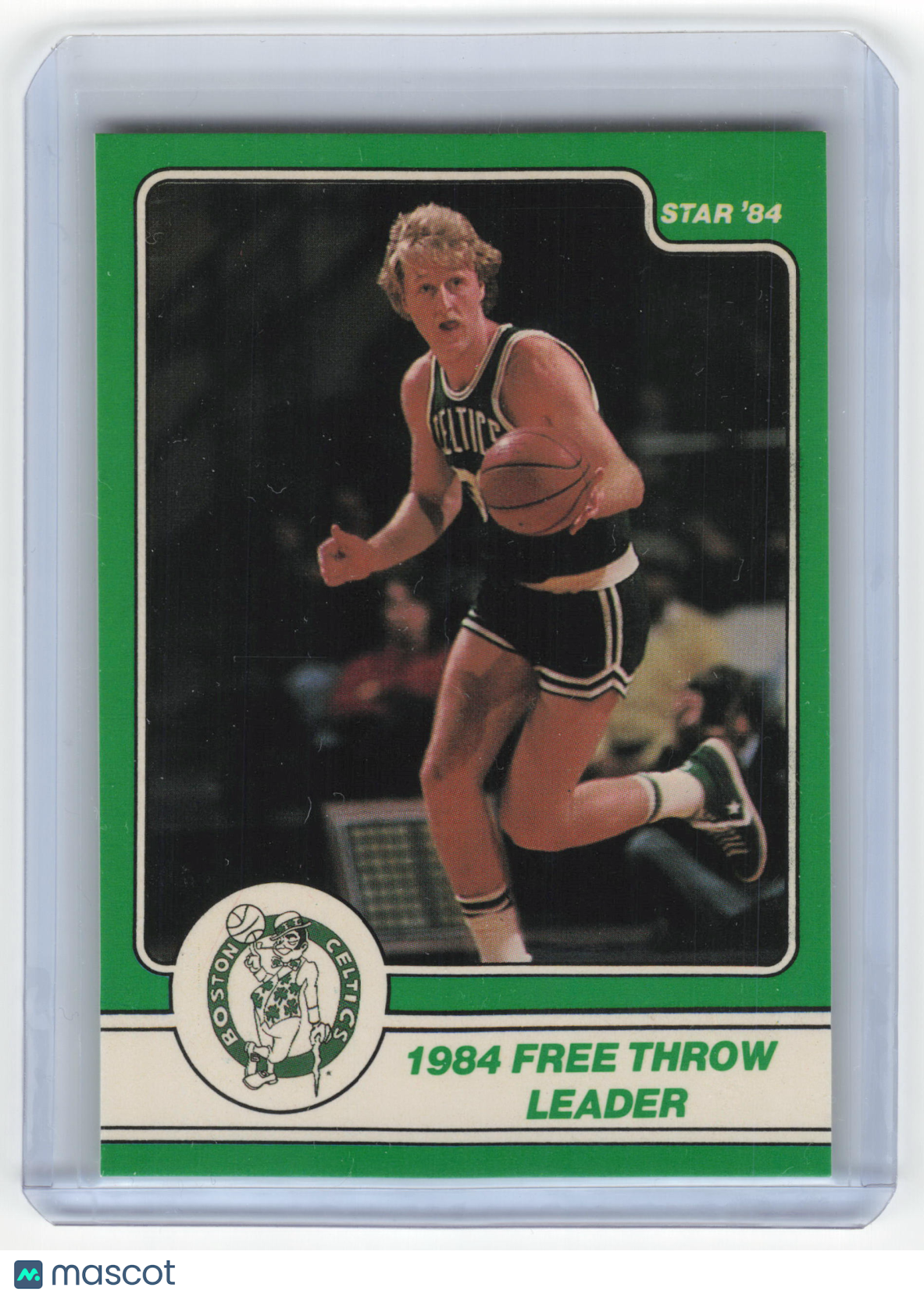 The Star Co. 1984 Star Basketball Larry Bird 1984 Free Throw Leader #15 NM - Papa Joey's Collectibles