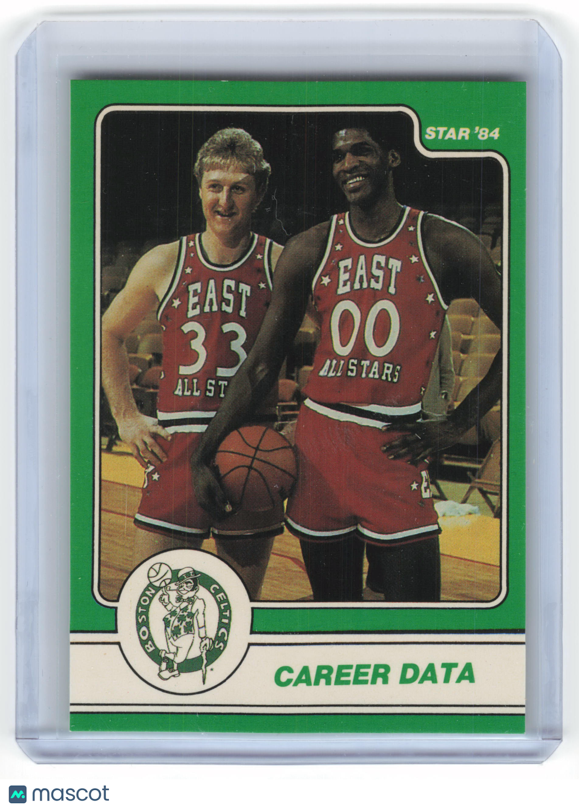 The Star Co. 1984 Star Basketball Larry Bird Career Data #16 Near Mint - Papa Joey's Collectibles