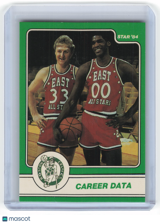 The Star Co. 1984 Star Basketball Larry Bird Career Data #16 Near Mint - Papa Joey's Collectibles