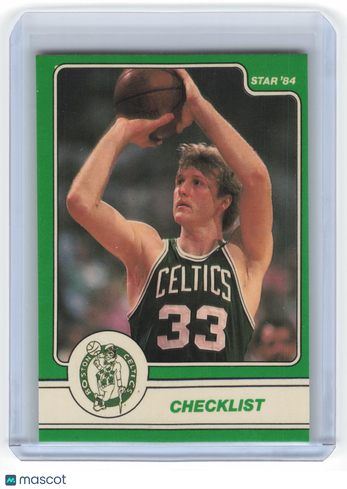The Star Co. 1984 Star Basketball Larry Bird Checklist #1 Near Mint - Papa Joey's Collectibles