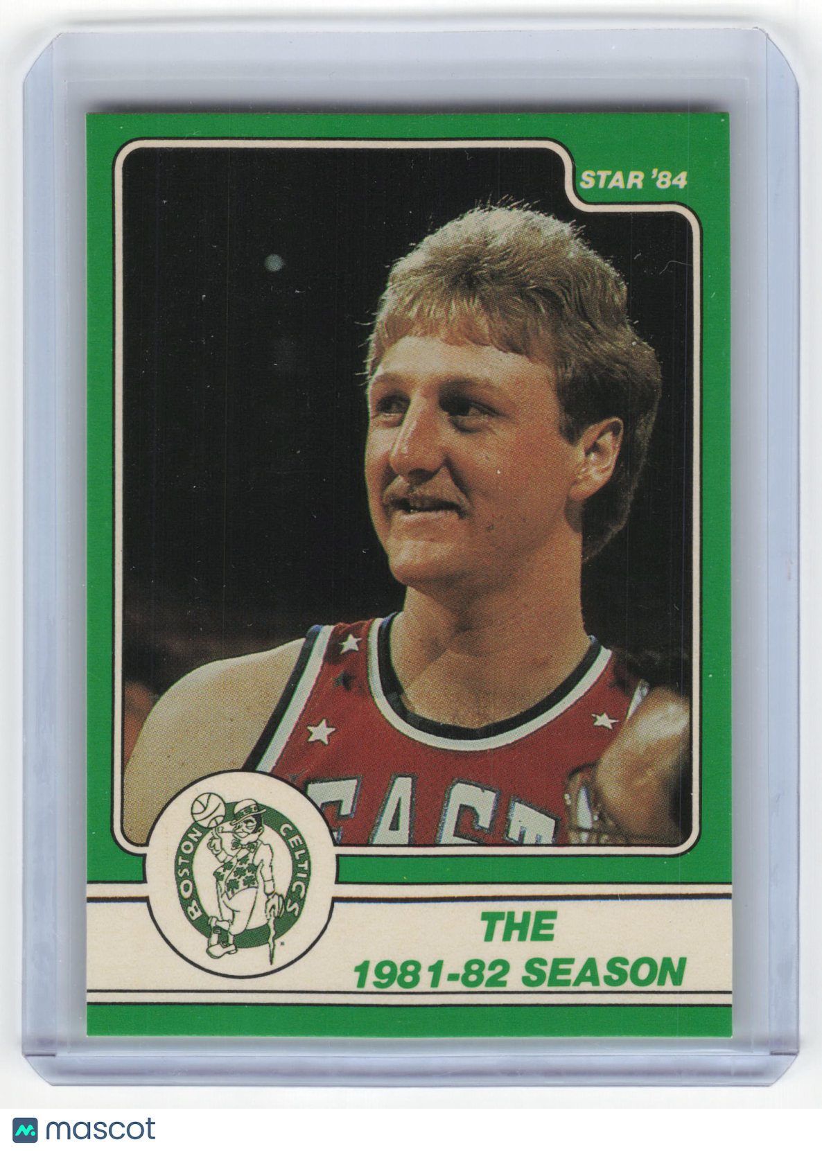 The Star Co. 1984 Star Basketball Larry Bird The 1981-82 Season #9 Near Mint - Papa Joey's Collectibles
