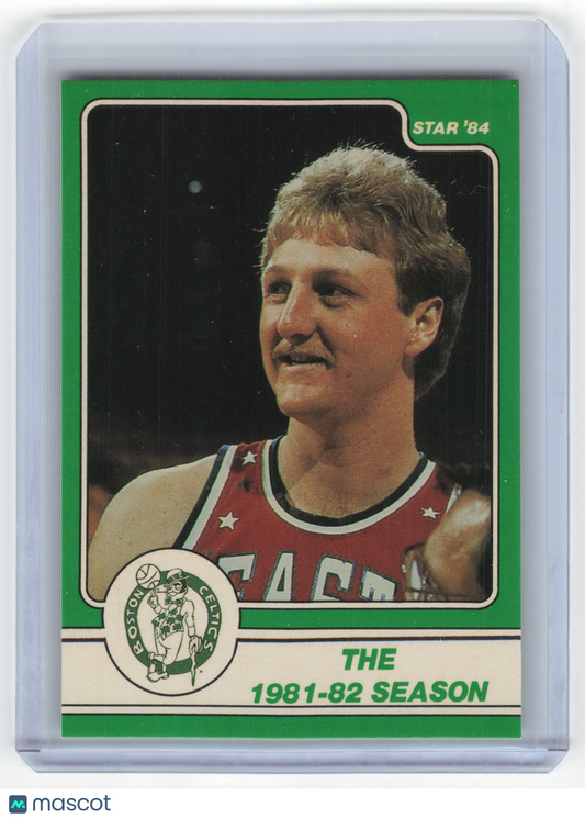The Star Co. 1984 Star Basketball Larry Bird The 1981-82 Season #9 Near Mint - Papa Joey's Collectibles