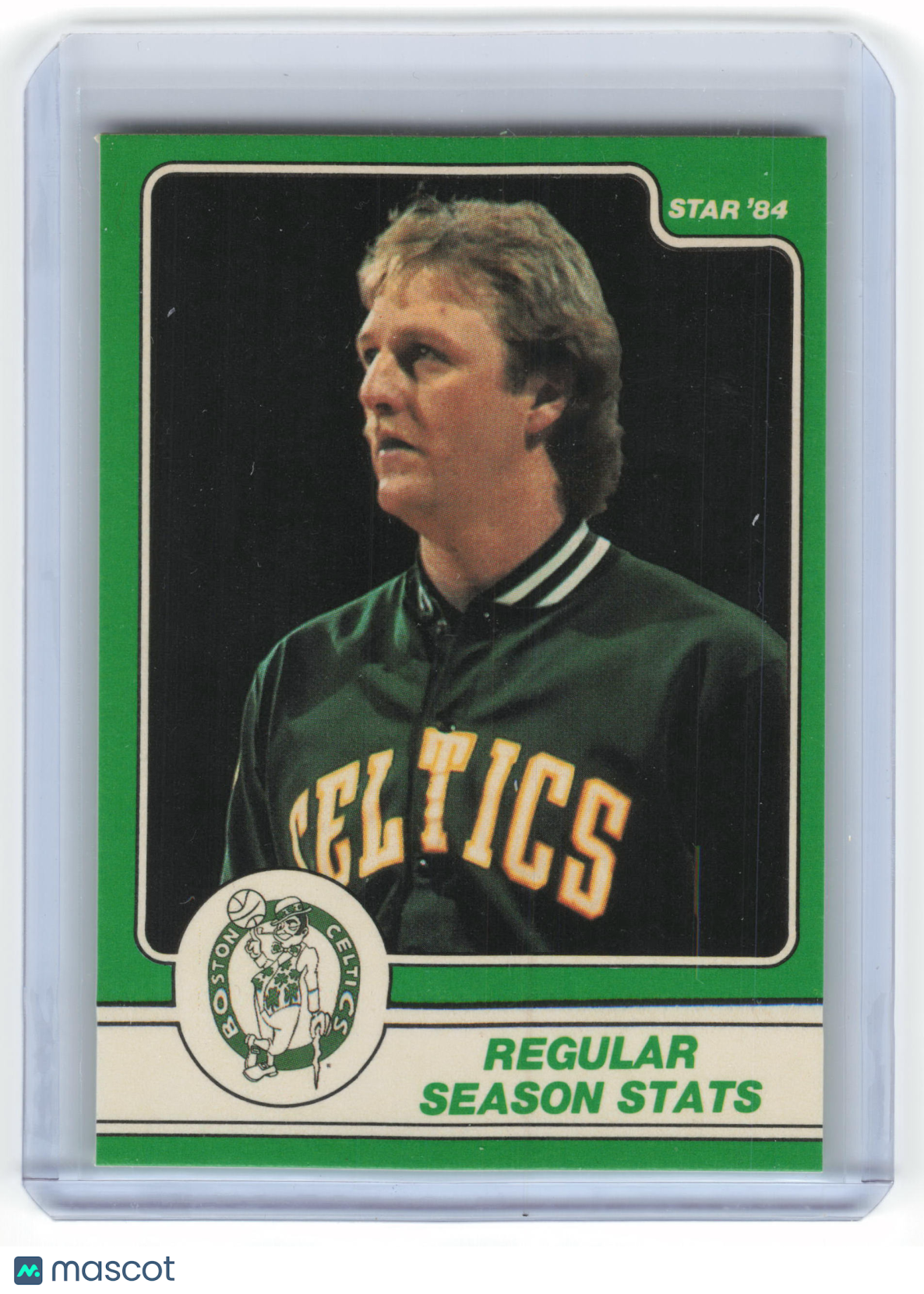 The Star Co. 1984 Star Basketball Larry Bird Regular Season Stats #4 Near Mint - Papa Joey's Collectibles