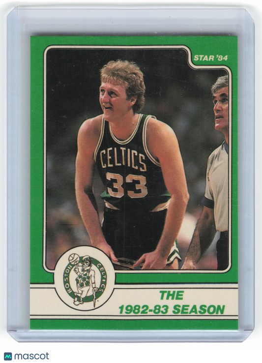 The Star Co. 1984 Star Basketball Larry Bird The 1982-83 Season #10 Near Mint - Papa Joey's Collectibles