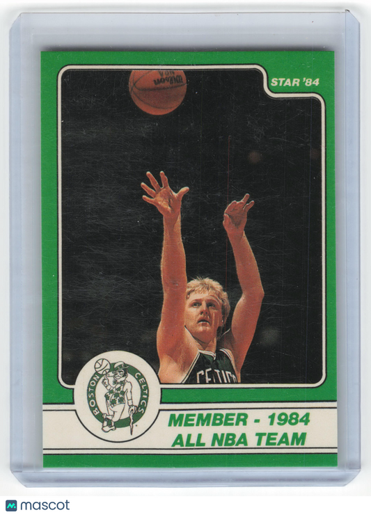 The Star Co. 1984 Star Basketball Larry Bird Member - 1984 All NBA Team #13 NM - Papa Joey's Collectibles