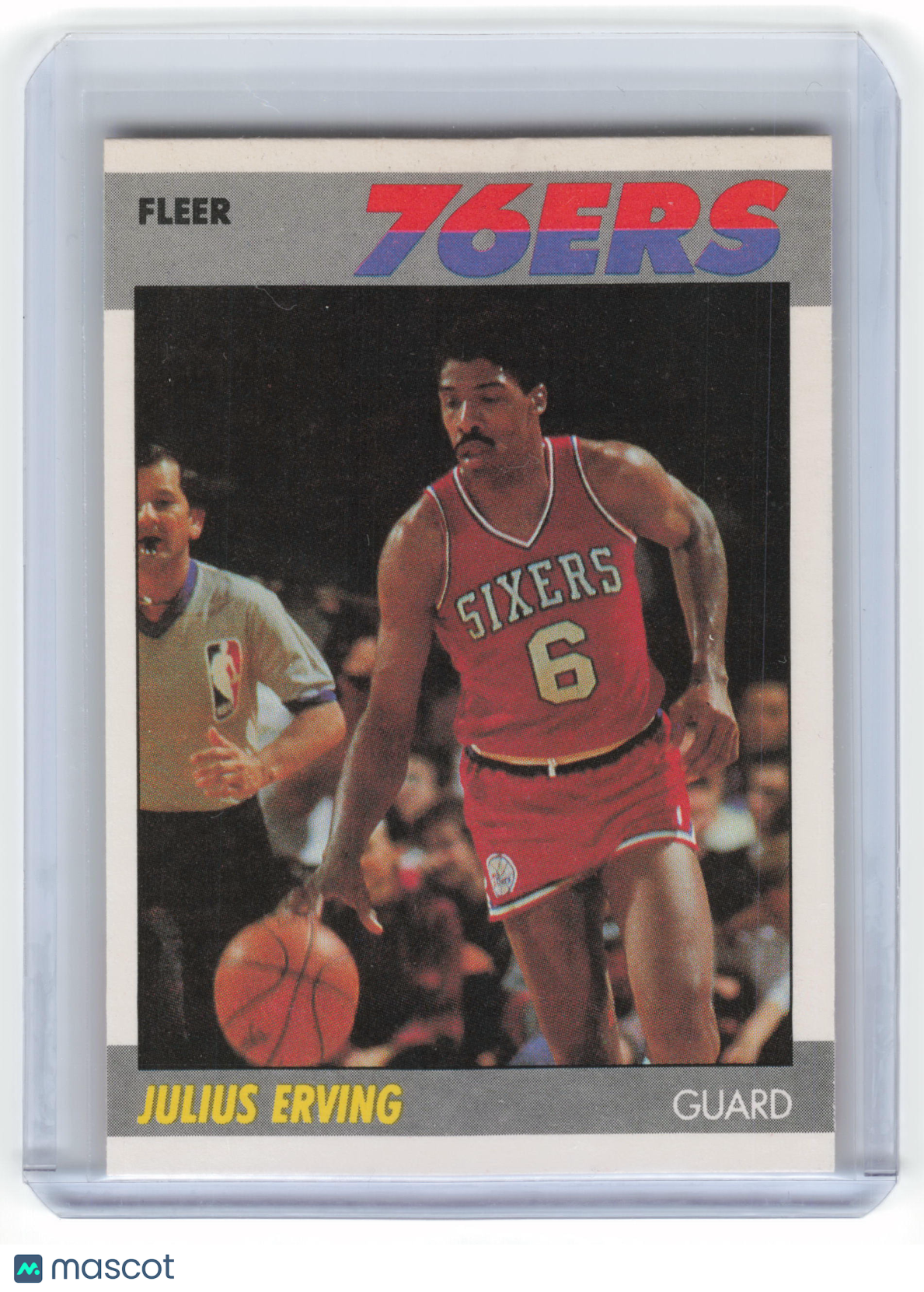1987 Fleer Basketball Julius Erving #35 Near Mint - Papa Joey's Collectibles