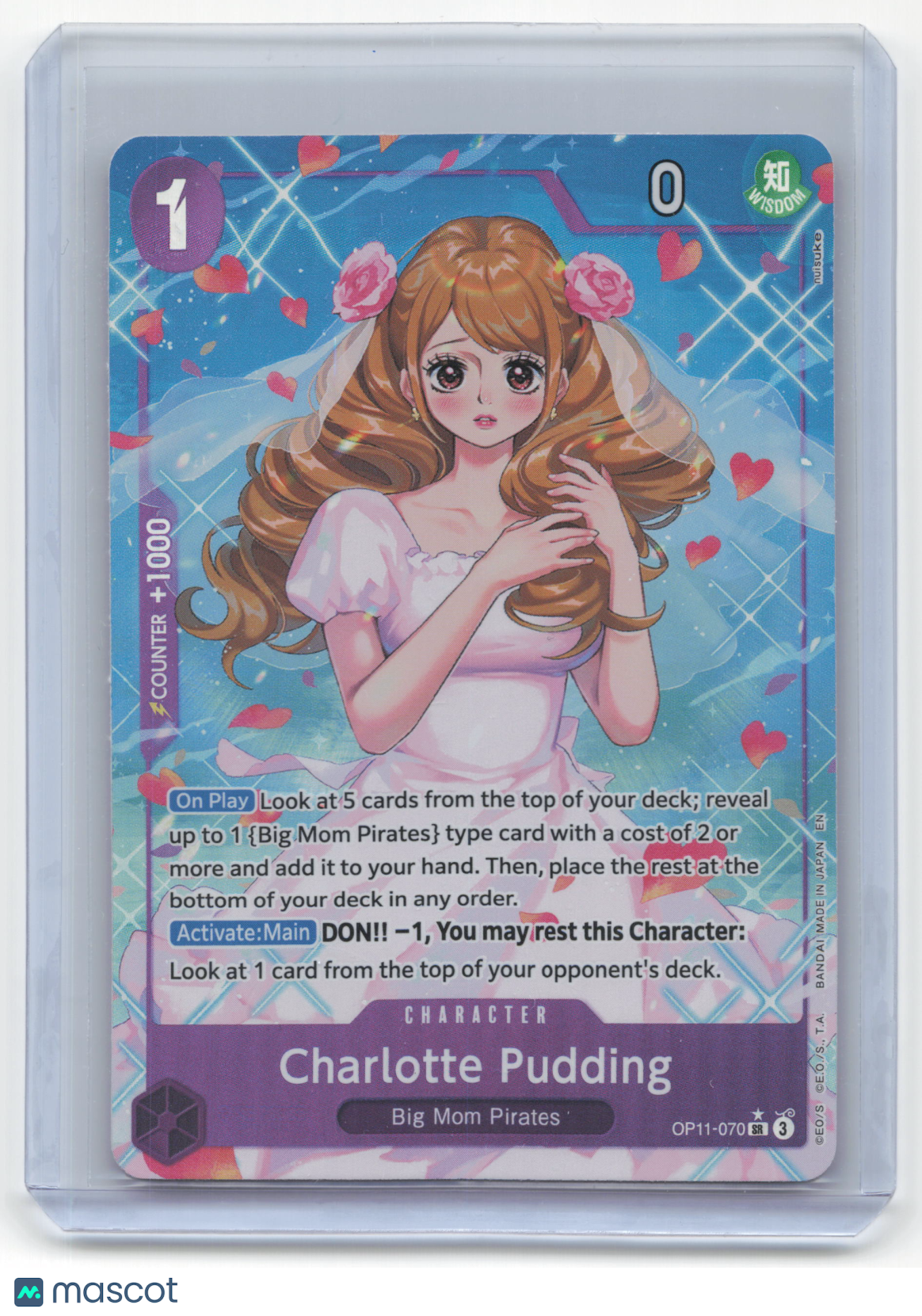 2025 One Piece Charlotte Pudding A Fist of Divine Speed SR #OP11-070 Alt Art - Papa Joey's Collectibles