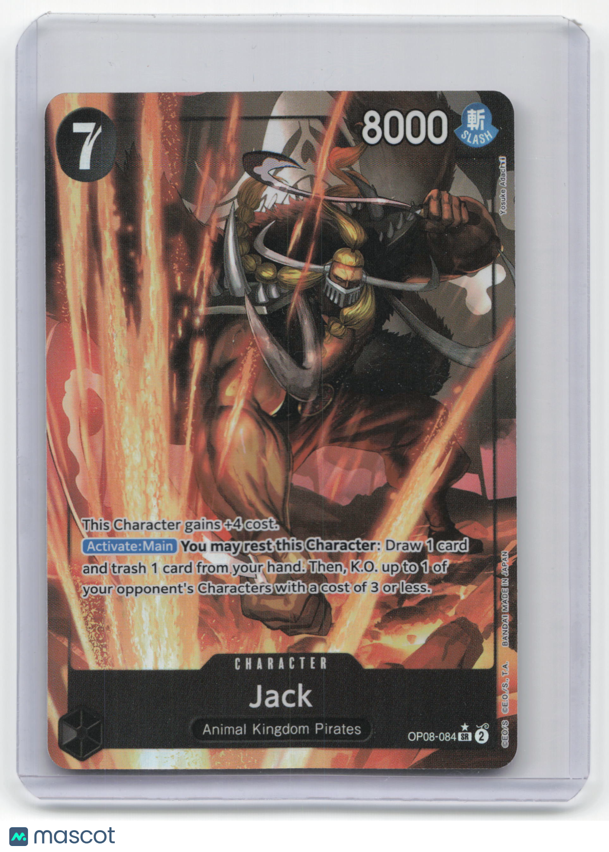2024 One Piece Card Game Jack Two Legends Super Rare Foil #OP08-084 Alt Art - Papa Joey's Collectibles