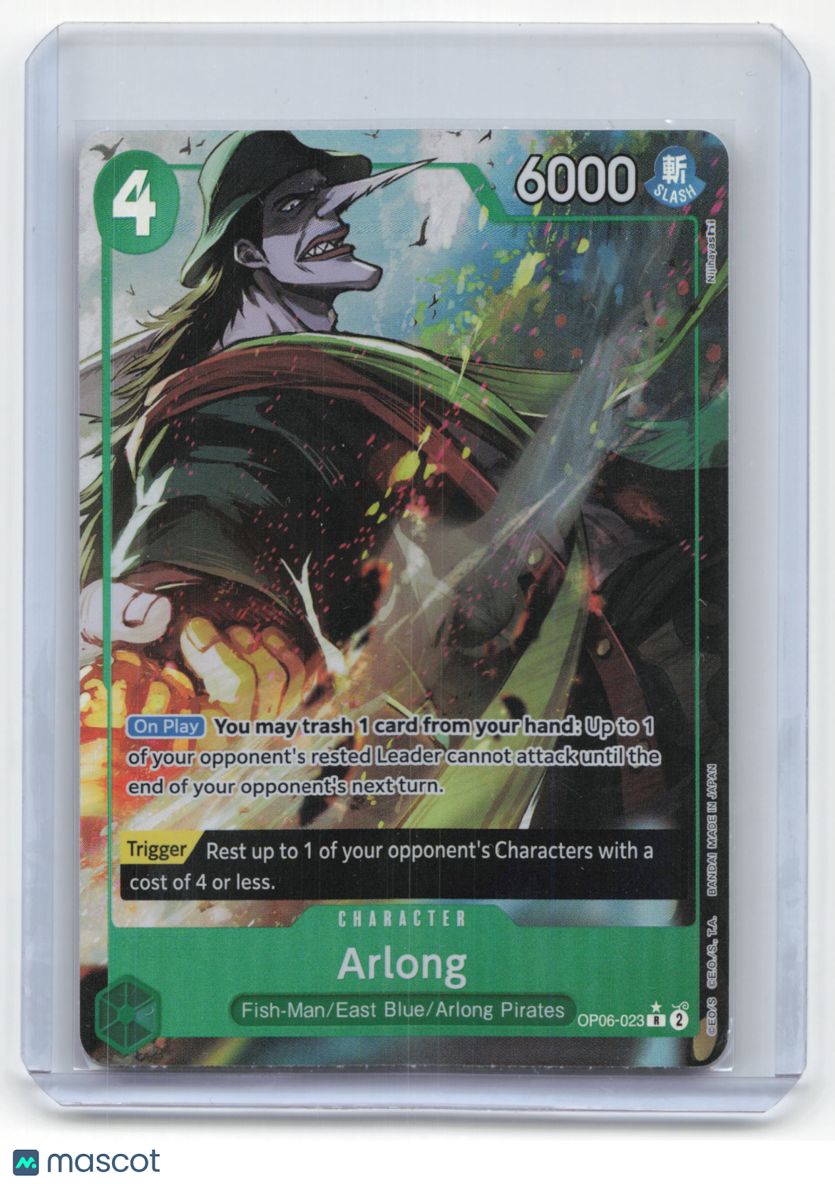 2024 One Piece Card Game Arlong Wings of the Captain Rare Foil #OP06-023 Alt Art - Papa Joey's Collectibles