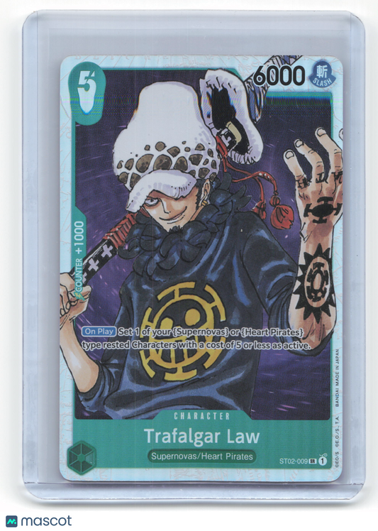 2022 One Piece Card Game Trafalgar Law Worst Generation Super Rare #ST02-009 - Papa Joey's Collectibles