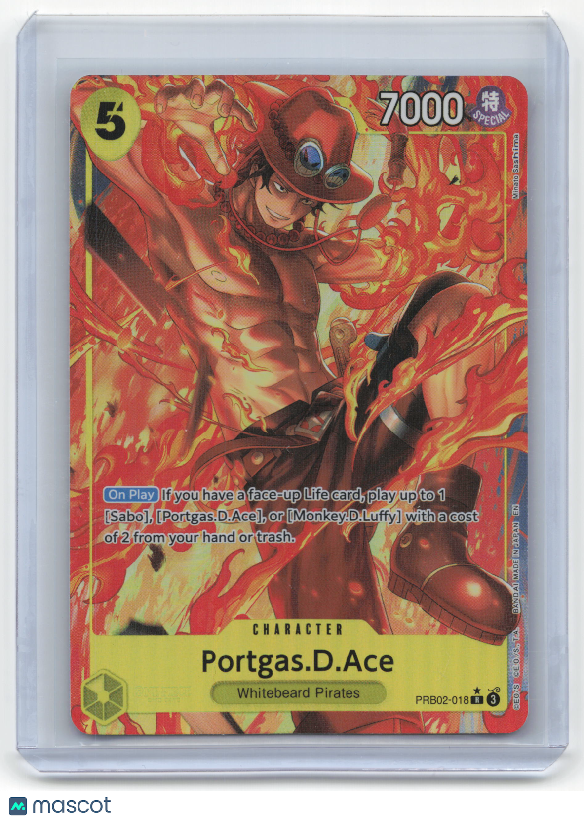 2025 One Piece Portgas D. Ace The Best Vol. 2 (Premium) Rare #PRB02-018 Alt Art - Papa Joey's Collectibles