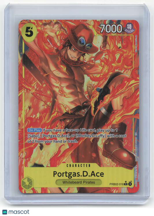 2025 One Piece Portgas D. Ace The Best Vol. 2 (Premium) Rare #PRB02-018 Alt Art - Papa Joey's Collectibles