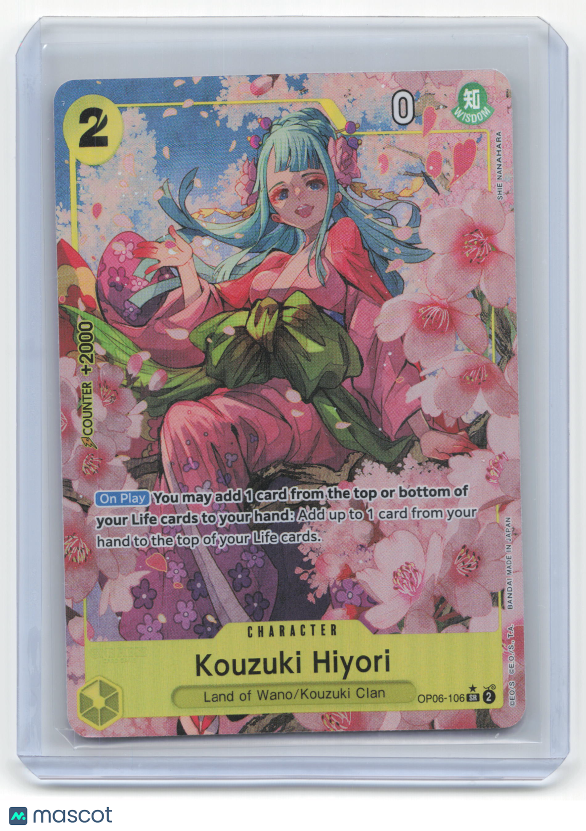 2024 One Piece Kouzuki Hiyori Wings of the Captain Super Rare #OP06-106 Alt Art - Papa Joey's Collectibles