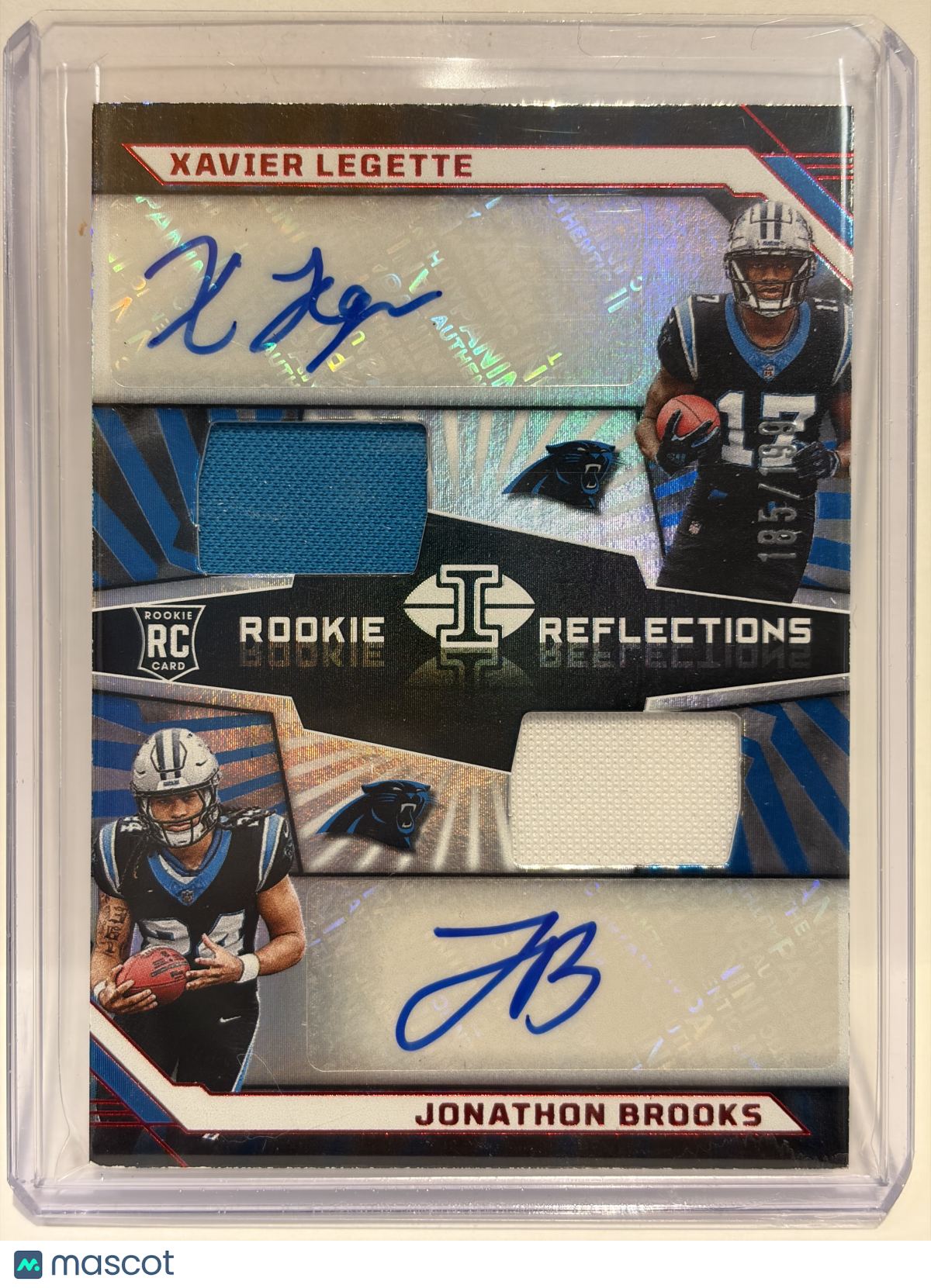 2024 Panini Illusions Xavier Legette, Jonathon Brooks Auto Patch RC Red #RRA-CP - Papa Joey's Collectibles