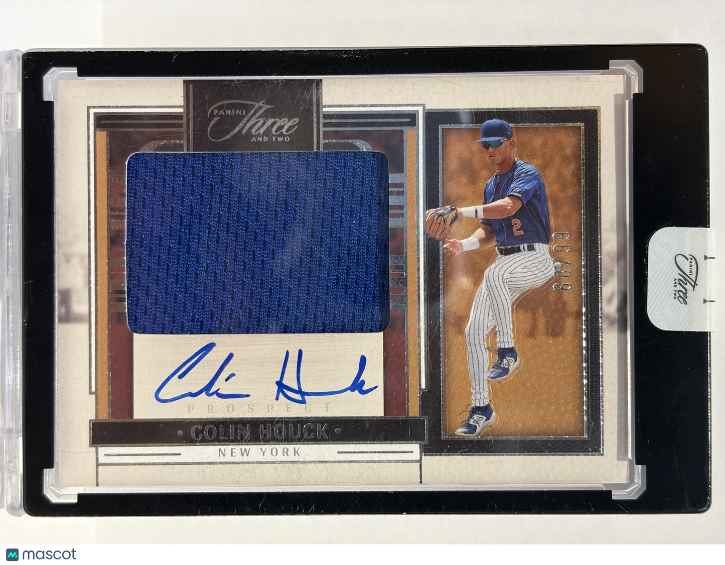 2024 Panini Three and Two Colin Houck Autograph 66/89 Patch #PJA-CH Near Mint - Papa Joey's Collectibles