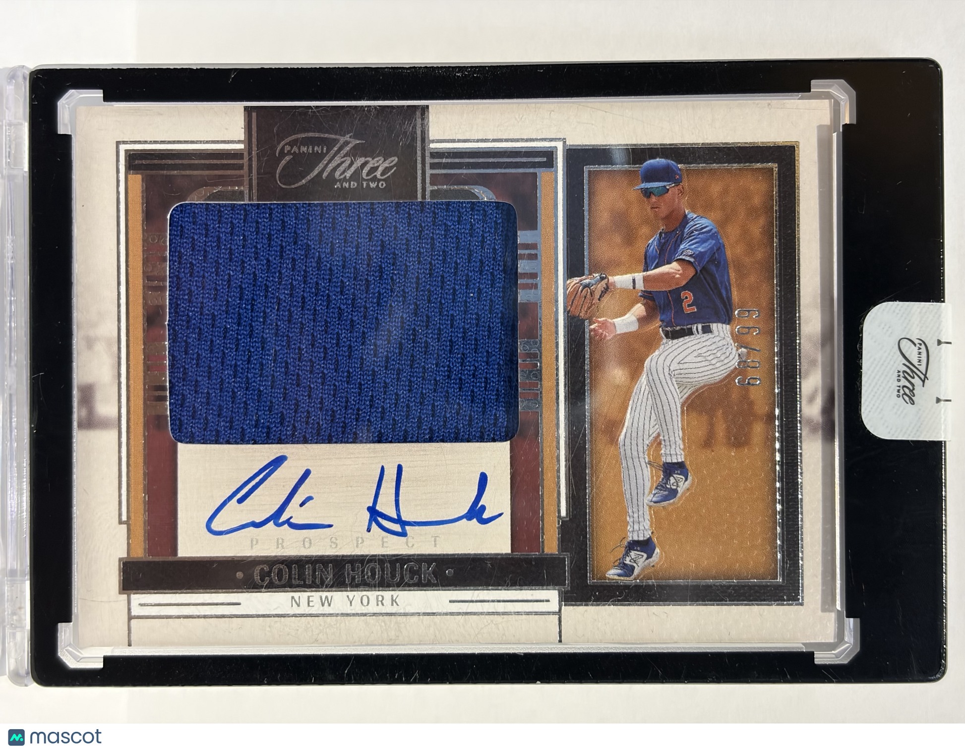 2024 Panini Three and Two Colin Houck Autograph 66/89 Patch #PJA-CH Near Mint - Papa Joey's Collectibles