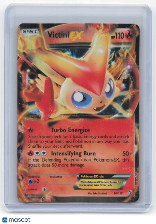 2013 Pokemon Victini EX Legendary Treasures Rare Holo #24/113 Moderately Played - Papa Joey's Collectibles