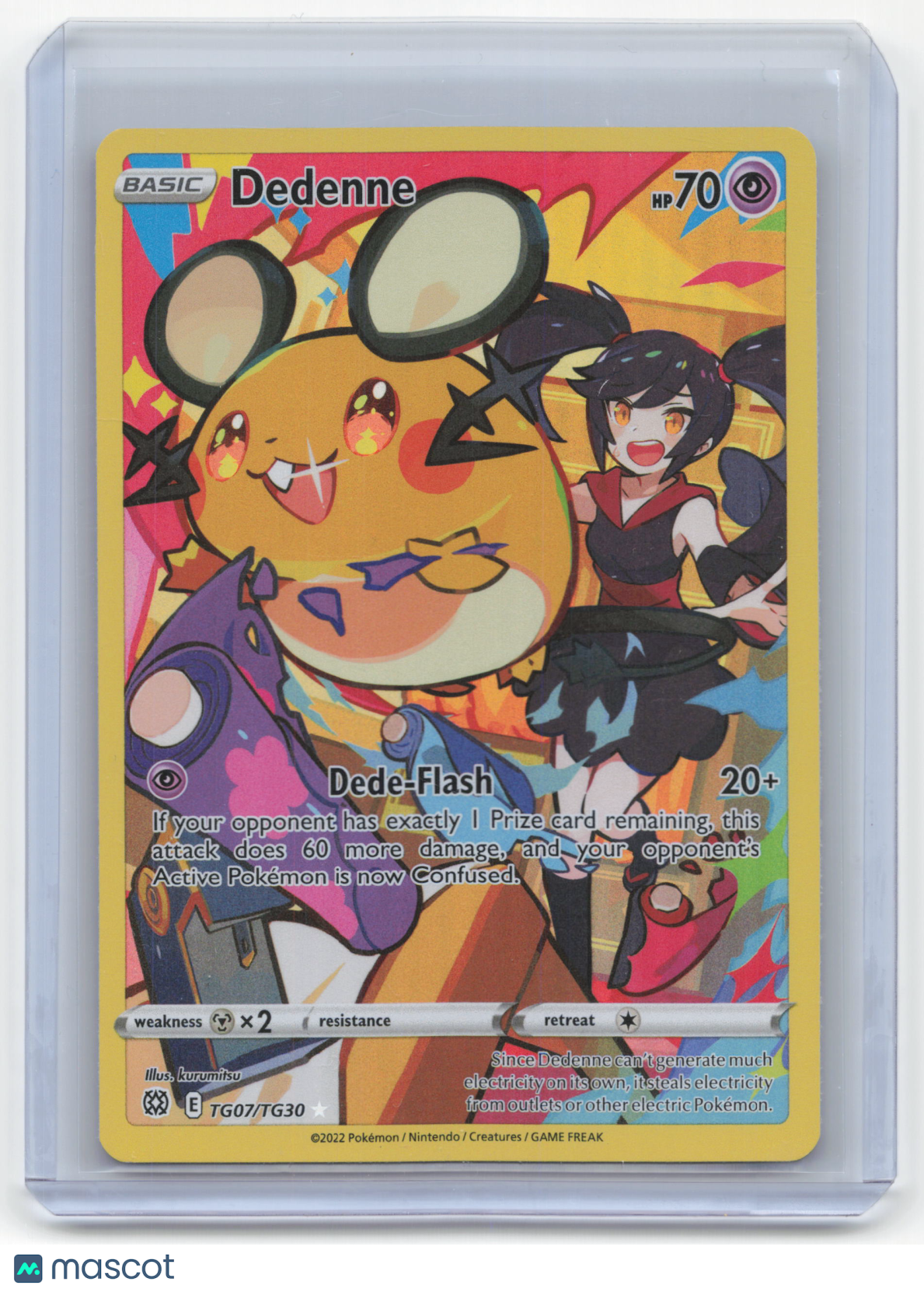 2022 Pokemon Dedenne Brilliant Stars: Trainer Gallery Rare #TG07/TG30 Near Mint - Papa Joey's Collectibles