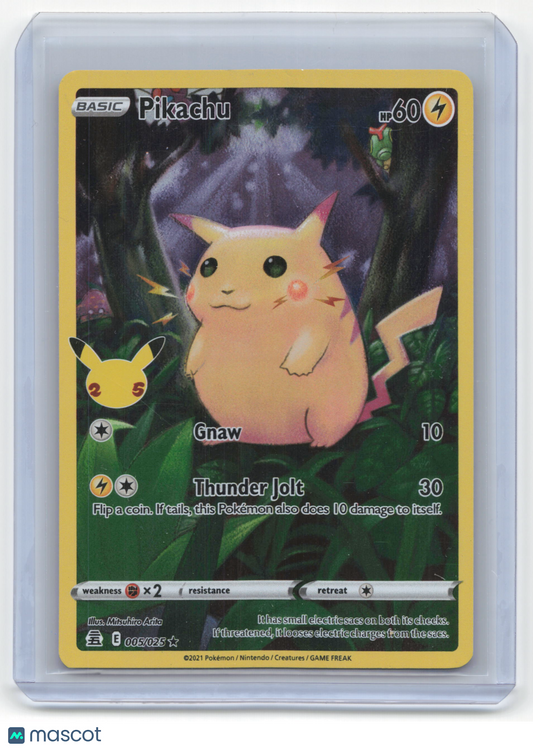 2021 Pokemon Pikachu Celebrations: Classic Collection Rare Foil #5/25 Near Mint - Papa Joey's Collectibles