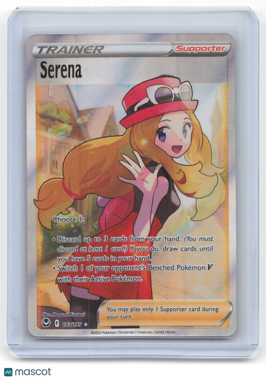 2022 Pokemon Serena Silver Tempest Rare Holo #193/195 Near Mint - Papa Joey's Collectibles