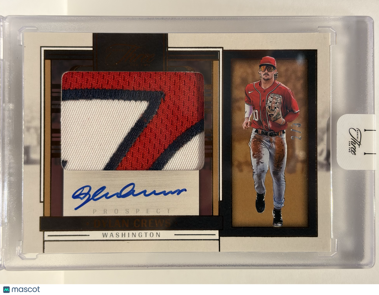 2024 Panini Three and Two Prospect Jersey Autographs Dylan Crews 2/3 #PJA-DC - Papa Joey's Collectibles