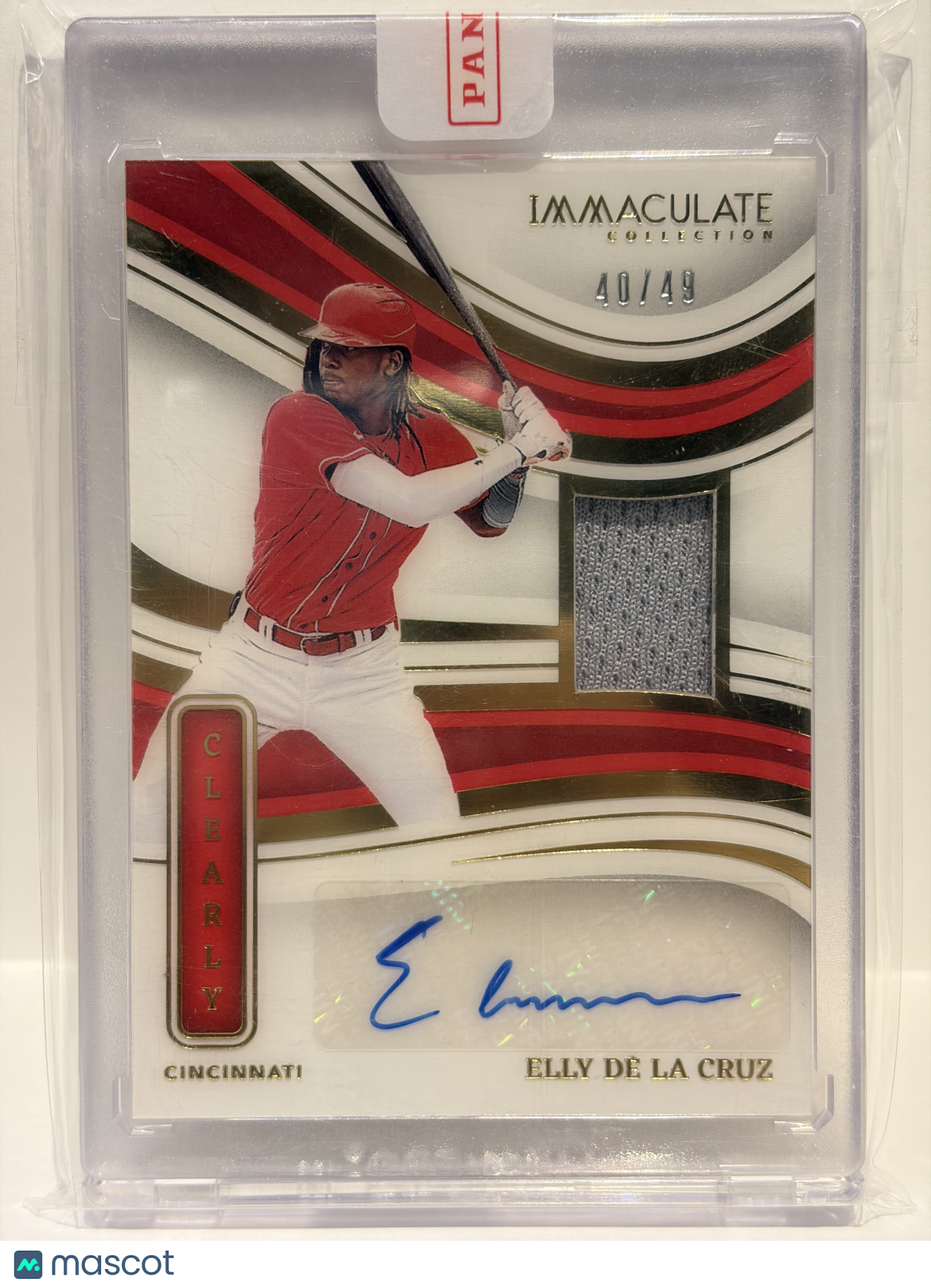 2023 Panini Immaculate Collection Elly De La Cruz Auto Patch 40/49 #CMS-DLC NM - Papa Joey's Collectibles