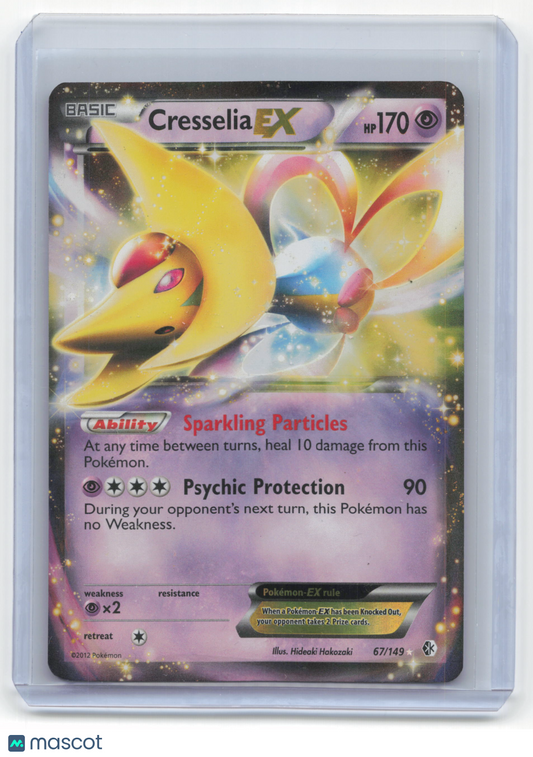 2012 Pokemon Cresselia EX Boundaries Crossed Rare Holo #67/149 Lightly Played
