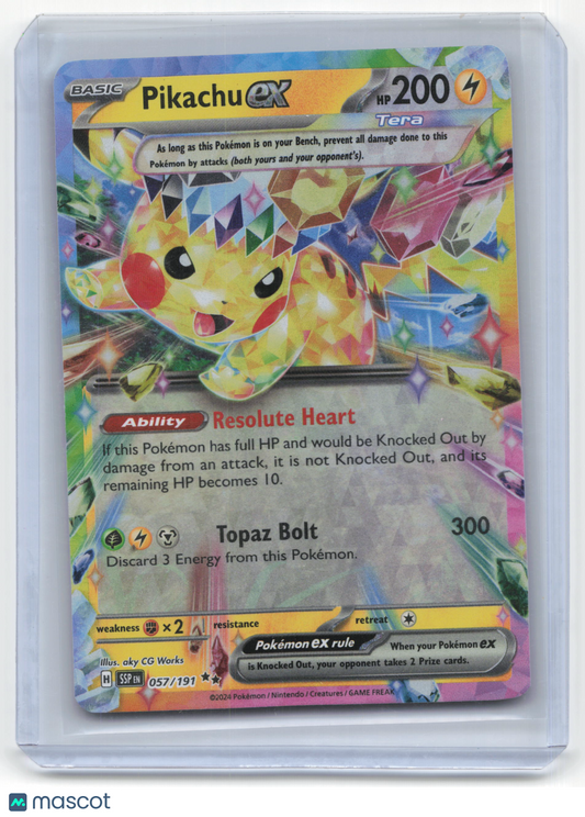 2024 Pokemon Pikachu EX Surging Sparks Double Rare Holo #57/191 Near Mint